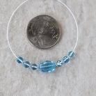 Natural Swiss Blue Topaz Faceted Beads Round Oval Genuine Gemstone for DIY Jewelry Making Supplies Pendants