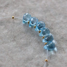 Natural Swiss Blue Topaz Faceted Briolette Beads Tear Drops 7mm x 5mm 6 Pcs Gemstone for DIY Jewelry Making