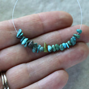 Natural Turquoise Chip Beads Nuggets Smooth 4-7mm 2” strand Vintage Turquoise Gemstone Beads DIY Jewelry Making December Birthstone