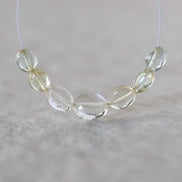 Natural Yellow Aquamarine Oval Beads Smooth 5mm Nuggets Stone Chunk Gemstone Bead Jewelry Making Craft Gift Beads March Birthstone