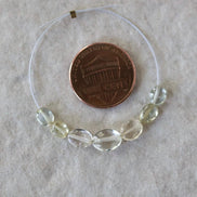 Natural Yellow Aquamarine Oval Beads Smooth 5mm Nuggets Stone Chunk Gemstone Bead Jewelry Making Craft Gift Beads March Birthstone