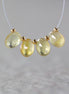 Natural Yellow Sapphire Beads Briolettes Oval Faceted 4Pcs 6x8mm Faceted Drops Genuine Gemstone for DIY Jewelry Making Earrings Pendant