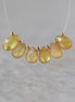 Natural Yellow Sapphire Beads Briolettes Pear Shape 6 Pcs 5x8mm Faceted Drops Sapphire Genuine Gemstone DIY Jewelry Earrings Pendant