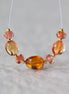 Orange Padparadscha Sapphire Beads Ival Smooth Faceted Rondelle Gemstone for DIY Jewelry Making Supplies