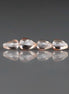 Peach Sapphire Teardrop Beads Smooth 4 PCs Genuine Gemstone Beads Jewelry Making Beading Craft Gift September Birthstone