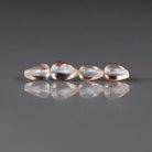 Peach Sapphire Teardrop Beads Smooth 4 PCs Genuine Gemstone Beads Jewelry Making Beading Craft Gift September Birthstone