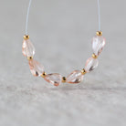 Peach Sapphire Teardrop Beads Smooth 6 PCs Genuine Gemstone Beads Jewelry Making Beading Craft Gift September Birthstone
