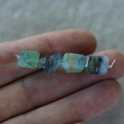 Peruvian Green Opal Nugget Beads Freeform Chunks 4 Pcs Opal Genuine Gemstone Beads Natural Opal for Jewelry Making Beading Craft Gift Beads