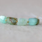 Peruvian Green Opal Nugget Beads Freeform Chunks 4 Pcs Opal Genuine Gemstone Beads Natural Opal for Jewelry Making Beading Craft Gift Beads