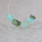 Peruvian Green Opal Nugget Beads Freeform Chunks 4 Pcs Opal Genuine Gemstone Beads Natural Opal for Jewelry Making Beading Craft Gift Beads