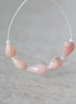 Peruvian Pink Opal Beads Smooth Teardrops 5 Pcs Opal Natural Gemstone for DIY Jewelry Making Supplies Earrings
