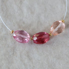 Pink Peach Padparadscha Sapphire Oval Beads Faceted 3 PCs 6x7-8mm Gemstone Beads for DIY Jewelry Making Supplies September Birthstone