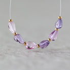 Pink Purple Sapphire Teardrop Beads - Smooth Drops Natural Gemstone 4 Pcs