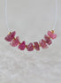 Pink Tourmaline Beads Raw Rough Nuggets 8 PCs Genuine Gemstone Beads DIY Jewelry Making Gift October Birthstone