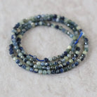 Rare 2.7mm Blue Yellow Sapphire Beads Faceted Round 15" Natural Gemstone for DIY Jewelry Making