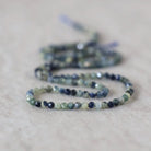 Rare 2.7mm Blue Yellow Sapphire Beads Faceted Round 15" Natural Gemstone for DIY Jewelry Making