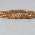 Rare 2mm Topazolite Beads Faceted Yellow Garnet Natural Gemstone for DIY Jewelry Making 15” Strand