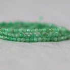 Rare 2mm Tsavorite Garnet Beads Faceted 15" Natural Raw Green Garnet Gemstone for DIY Jewelry Making
