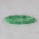 Rare 2mm Tsavorite Garnet Beads Faceted 15" Natural Raw Green Garnet Gemstone for DIY Jewelry Making