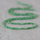Rare 2mm Tsavorite Garnet Beads Faceted 15" Natural Raw Green Garnet Gemstone for DIY Jewelry Making