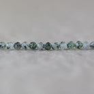 Rare 3.5mm Zoisite Garden Quartz Faceted Beads Round Natural Green Gemstone 15" Strand for DIY Jewelry Making