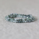Rare 3.5mm Zoisite Garden Quartz Faceted Beads Round Natural Green Gemstone 15" Strand for DIY Jewelry Making