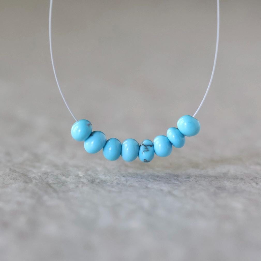 Rare 5mm Egyptian Turquoise Nugget Beads Smooth Natural Rare Turquoise 8 Pcs Gemstone Beads DIY Jewelry Making December Birthstone