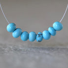 Rare 5mm Egyptian Turquoise Nugget Beads Smooth Natural Rare Turquoise 8 Pcs Gemstone Beads DIY Jewelry Making December Birthstone
