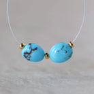 Rare 6mm Egyptian Prince Turquoise Beads Smooth Oval Nugget 2 Pcs Natural Gemstone for DIY Jewelry Making