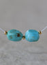Rare 6mm Mina Maria Turquoise Beads Smooth Nugget 2 Pcs Natural Sonora Mexico Turquoise Gemstone for DIY Jewelry Making