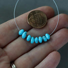 Rare AAA Blue Ridge Orvil Jack Turquoise Nugget Beads Smooth 4-6mm 8 PCs Nevada Turquoise Gemstone Beads DIY Jewelry Making