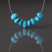 Rare AAA Blue Ridge Orvil Jack Turquoise Nugget Beads Smooth 4-6mm 8 PCs Nevada Turquoise Gemstone Beads DIY Jewelry Making