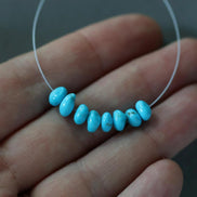 Rare AAA Blue Ridge Orvil Jack Turquoise Nugget Beads Smooth 4-6mm 8 PCs Nevada Turquoise Gemstone Beads DIY Jewelry Making