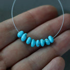 Rare AAA Blue Ridge Orvil Jack Turquoise Nugget Beads Smooth 4-6mm 8 PCs Nevada Turquoise Gemstone Beads DIY Jewelry Making