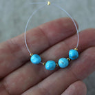 Rare AAA Blue Ridge Orvil Jack Turquoise Nugget Beads Smooth 6mm 4PCs Nevada Turquoise Gemstone Beads DIY Jewelry Making