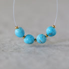 Rare AAA Blue Ridge Orvil Jack Turquoise Nugget Beads Smooth 6mm 4PCs Nevada Turquoise Gemstone Beads DIY Jewelry Making
