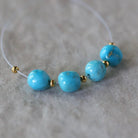 Rare AAA Blue Ridge Orvil Jack Turquoise Nugget Beads Smooth 6mm 4PCs Nevada Turquoise Gemstone Beads DIY Jewelry Making