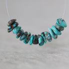 Rare AAA Carico Lake Turquoise Chip Beads Nuggets Smooth 4-6mm 15 PCs Nevada Turquoise Gemstone Beads DIY Jewelry Making