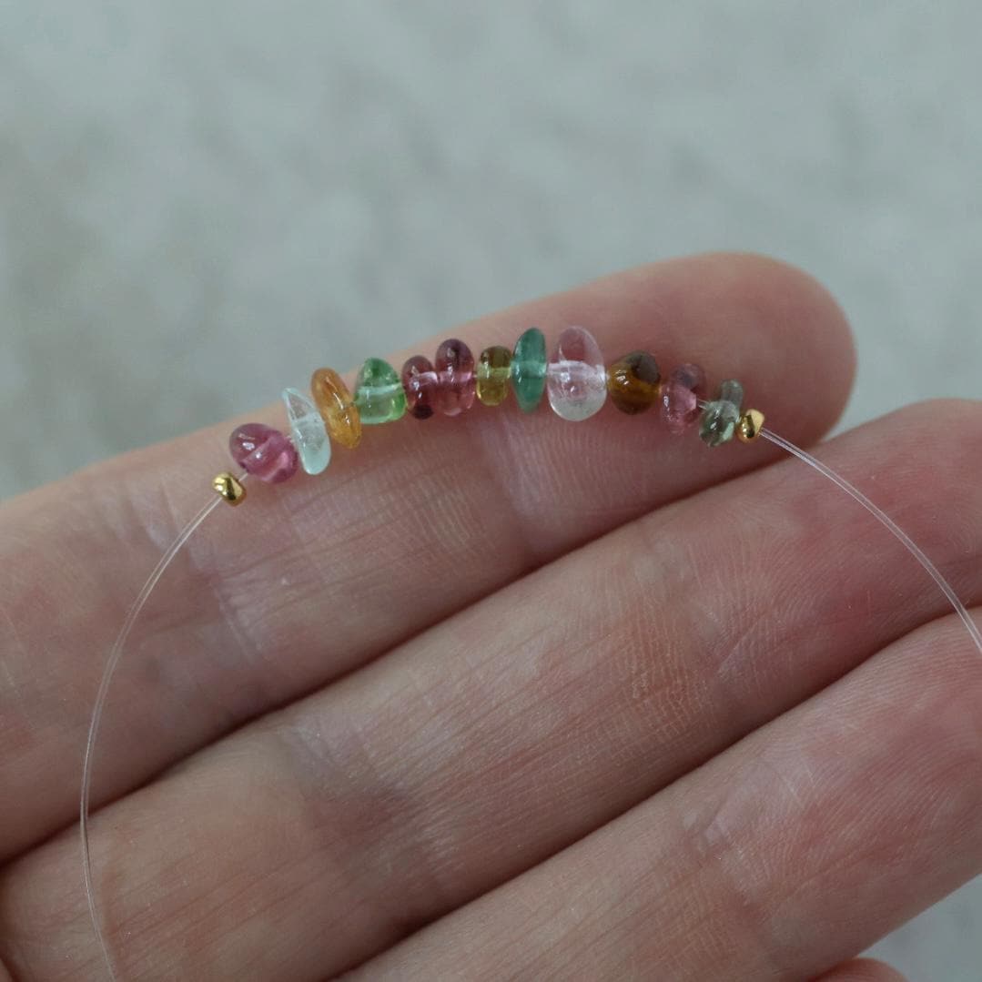 Rare AAA Congo Multi Tourmaline Beads Smooth Nuggets 12 Pcs Genuine Gemstone for DIY Jewelry Making