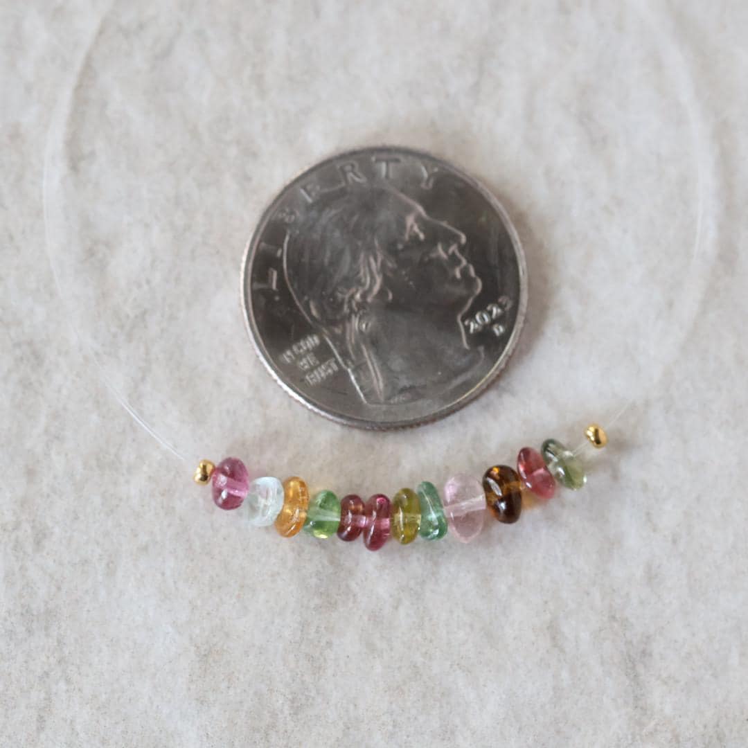 Rare AAA Congo Multi Tourmaline Beads Smooth Nuggets 12 Pcs Genuine Gemstone for DIY Jewelry Making