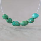 Rare AAA Emerald Valley Turquoise Nugget Beads Smooth 5-6mm 6 PCs Nevada Turquoise Gemstone Beads DIY Jewelry Making