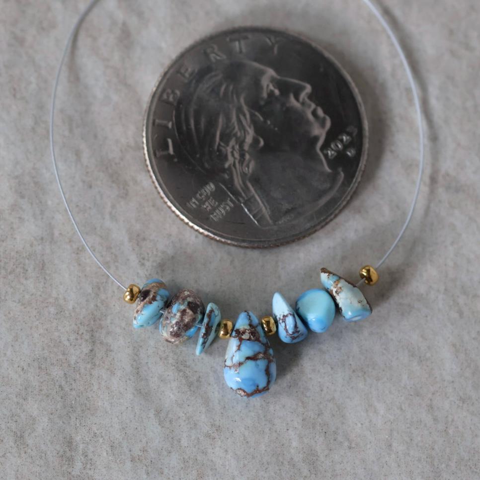 Rare AAA Golden Hills Turquoise Briolette Beads Smooth Teardrops Drops Kazakhstan Lavender Turquoise Gemstone Beads DIY Jewelry Making