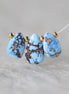 Rare AAA Golden Hills Turquoise Briolette Beads Smooth Teardrops Drops Kazakhstan Lavender Turquoise Gemstone Beads DIY Jewelry Making