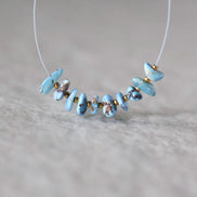 Rare AAA Golden Hills Turquoise Chip Beads Smooth Nuggets Kazakhstan Lavender Turquoise Gemstone Beads DIY Jewelry Making