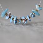 Rare AAA Golden Hills Turquoise Chip Beads Smooth Nuggets Kazakhstan Lavender Turquoise Gemstone Beads DIY Jewelry Making