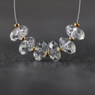 Rare AAA Phenakite Crystal Beads Faceted Rondelle Phenacite 7.5mm Natural Gemstone for DIY Jewelry Making Supplies