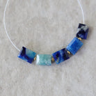 Rare Afghanite Rectangle Beads Faceted Baguette Natural Blue Gemstone 6x8mm 5 Pcs For DIY Jewelry Making