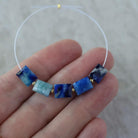 Rare Afghanite Rectangle Beads Faceted Baguette Natural Blue Gemstone 6x8mm 5 Pcs For DIY Jewelry Making