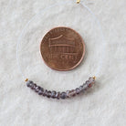 Rare Brown Sapphire Beads Faceted Rondelle 3-3.5mm Natural Sapphire 1” Genuine Gemstone Beads for DIY Jewelry Making Supplies