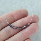 Rare Brown Sapphire Beads Faceted Rondelle 3-3.5mm Natural Sapphire 1” Genuine Gemstone Beads for DIY Jewelry Making Supplies
